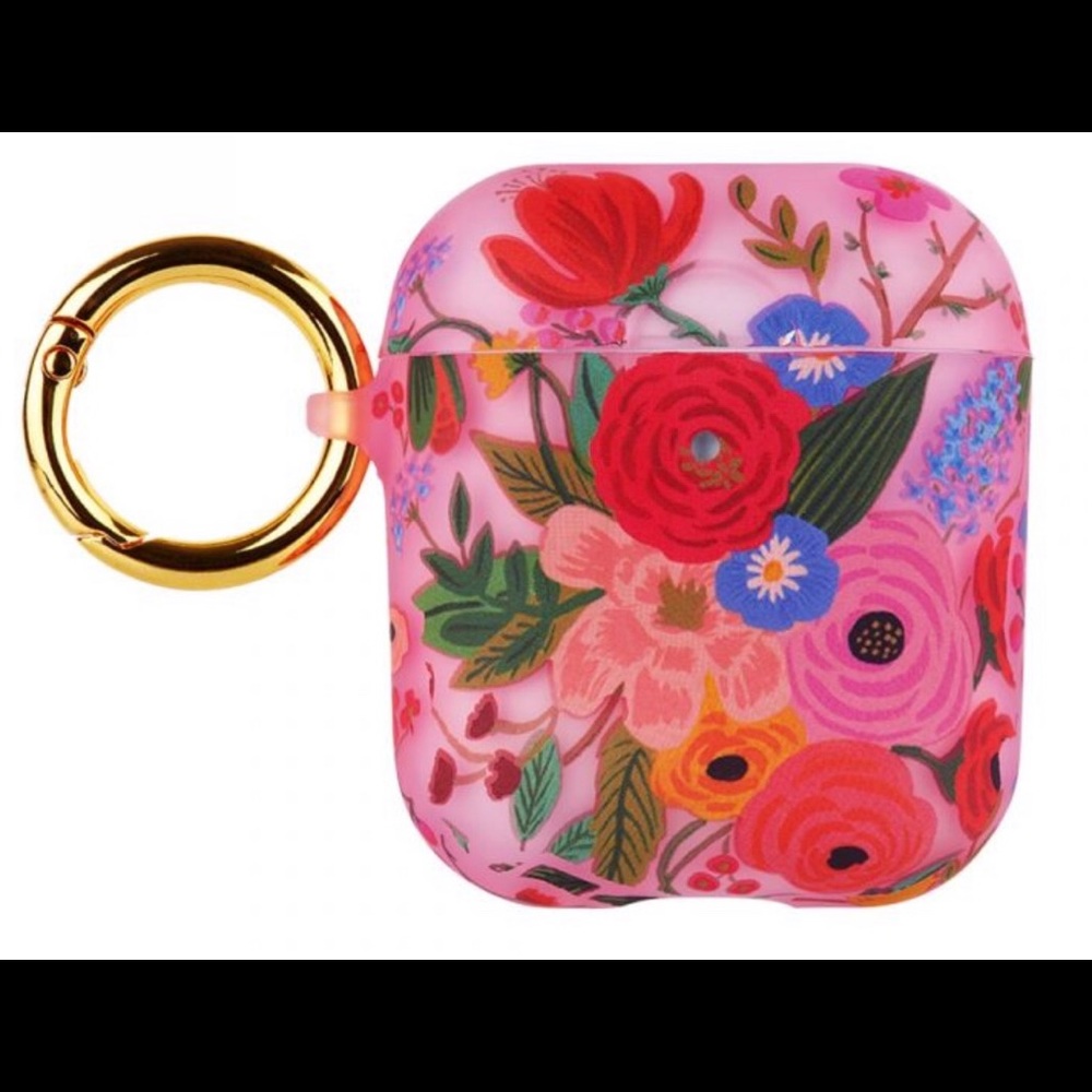 Rifle Paper Clear Garden Party Blush AirPods Case